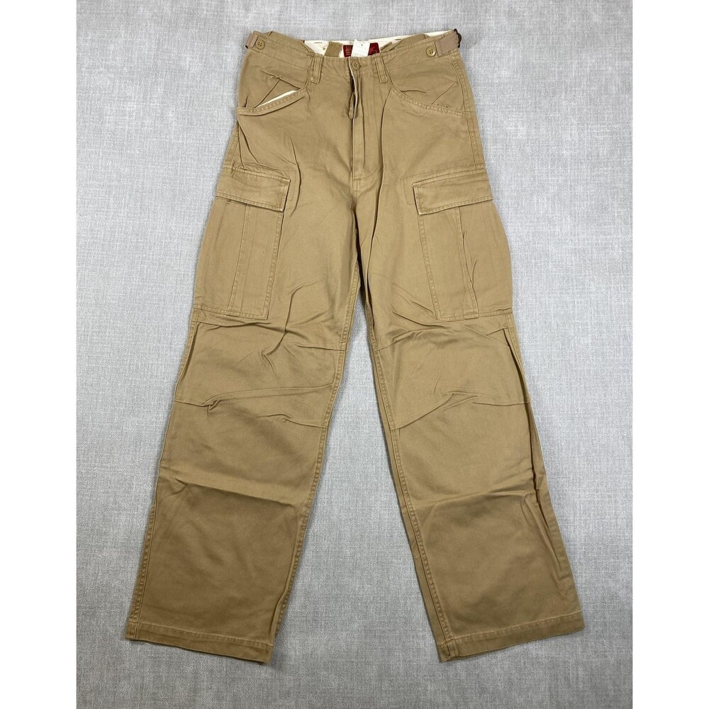Vtg US Expedition Pants Mens 30x30 Khaki Paratrooper Cargo Utility Fatigues